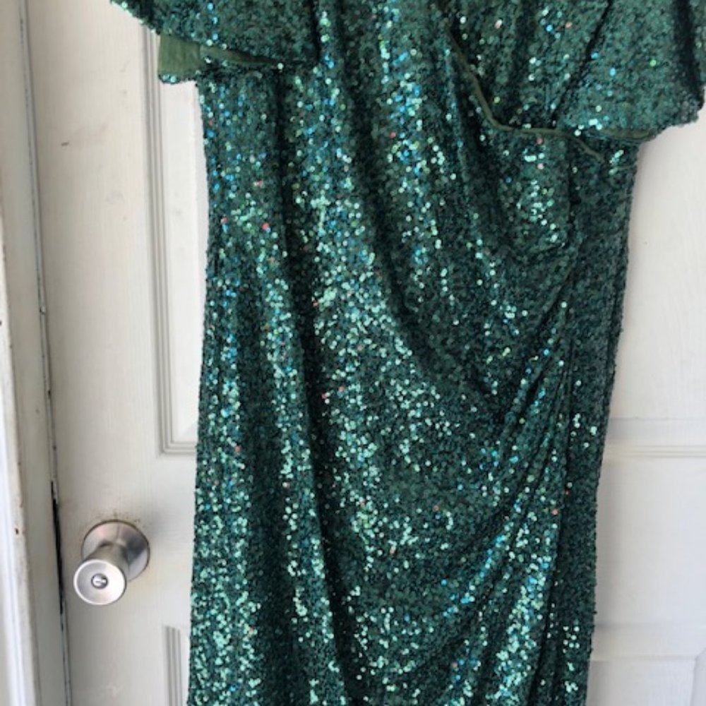 Marina Formal Dress size 16W Emeral  Green